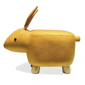 

Cute Animal Stool Creative Fashion Rabbit Home Coffee Table Change Shoes Stool Gift Cartoon Stool Solid Wood Bancos De Madeira
