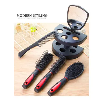 

Salon Train Case Box Clippers Brush Combs Holder Mirror Comb 5 Piece Set Anti-static Home Hair Comb 5 Piece Set