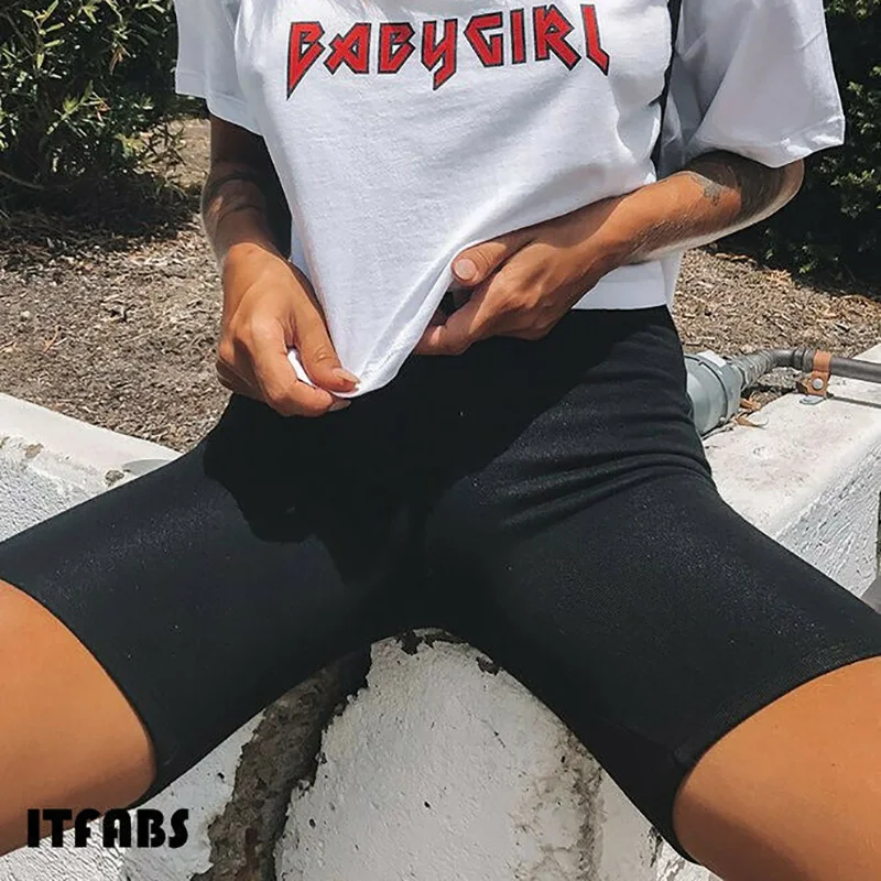 Женские Шорты повседневные cycliste femme mode bikerкороткие Популярные черные шорты женские простые Стрейчевые брюки летняя спортивная одежда Новинка