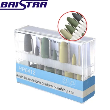 

Dental Oral Hygiene Resin Base Hidden HP0412 Denture Polishing Kits for Low-Speed Handpiece Teeth Whitening Dentist Tools