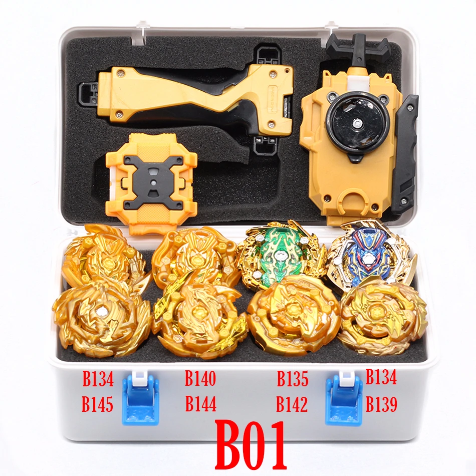 Beyblade Burst Toy B150 B149 B148 Metal Funsion Bayblade Set Storage Box With Handle Launcher Plastic Box Toys For Children gift - Цвет: white B01