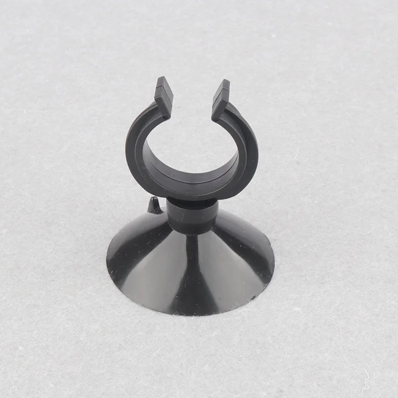 Black 5 шт. ПВХ чашка для вставки зажим внутренний Dia5-28mm U-форменная трубка зажим присоски аквариум пластиковые зажимы - Цвет: Black