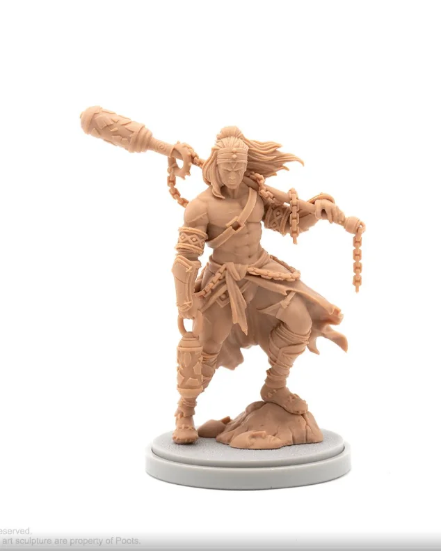 Kit Modello In Resina Da 30Mm King-Dom Death Lantern Guard - Male Non Assemblato E Non Verniciato 044