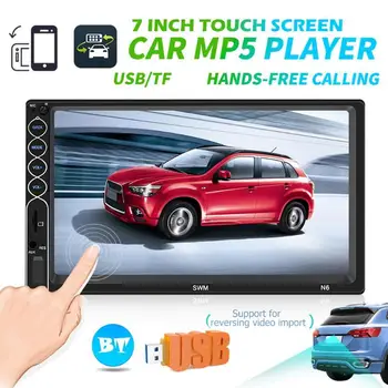 

N6 2 DIN Car Radio 7 inch 2Din Touch Screen Bluetooth AUX Autoradio Central Multimidia Player Support Mirror Link for iPhone XR