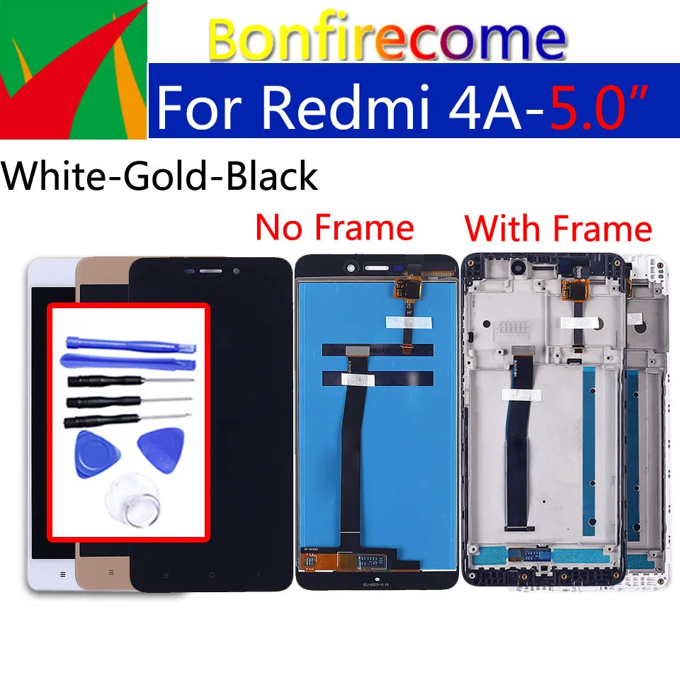 

5.0" LCD Display For Xiaomi Redmi 4A Touch Screen Digitizer With Frame Assembly Replacement For Redmi 4A LCD 1280*720