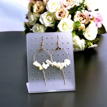 

72 Holes Acrylic Earring Display Holder Jewelry Rack Stand Organizer Earrings Storage Rack Storage Shelf For Ear Studs Necklaces