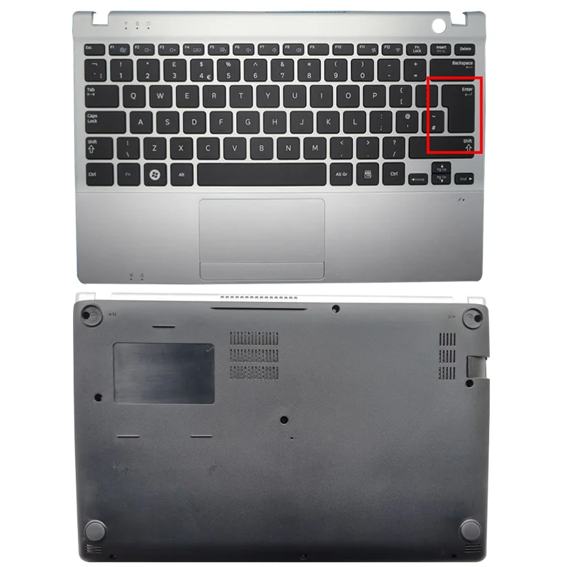 

NEW Palmrest Upper Case Keyboard Touchpad/Bottom Case For Samsung NP350U2B NP350U2A NP350U2Y