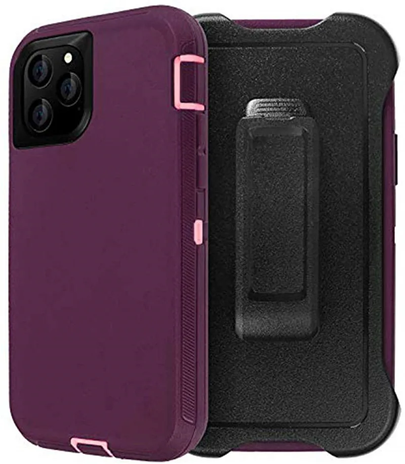 Защитный чехол 3 в 1 для iPhone 11 12 Pro Max кобура армированная серия противоударный X XS MAX