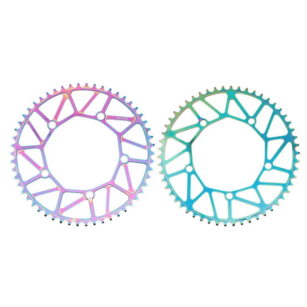 Litepro Folding Bicycle Tooth Chainring Bike Chainring Bike Crank Bike Crankset Bicycle Parts Positive Negative Tooth 46/48/50/52/56/58T Chainwheel BMX Bike 130BCD