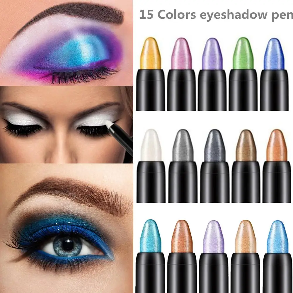 

Eyeshadow Palette PHOERA Glitter Shimmer Metallic Eye Cosmetic 15 Colors Delineadores De Ojos Liquidos De Colores for Women