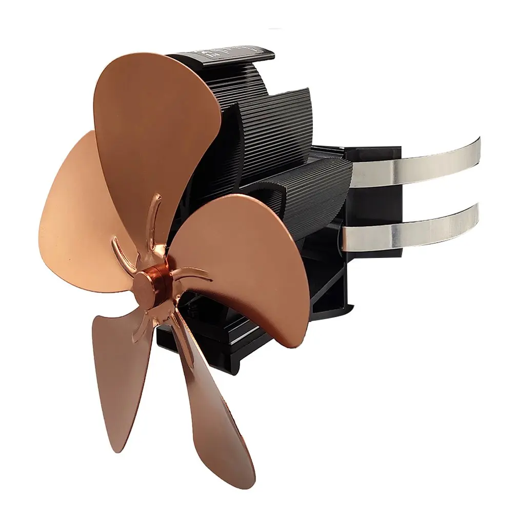 

Heat Powered Stove Fan Upgrade Designed Silent Operation with Magnetic Attraction for Fireplace Stove Fan Wood Log Burner Fan