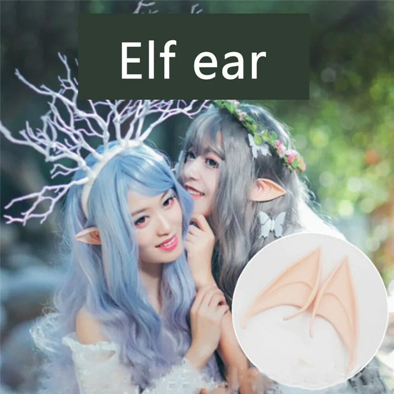 

1 Pair Latex Elf Ears Pointed Cosplay Mask For Halloween Masquerade Party Costumes Festival Hot Selling