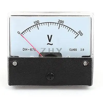 

Rectangle AC 0-300V Gauge Analog Voltage Panel Meter Voltmeter DH670