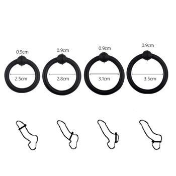 Sex Toys Cock Ring Penis Erection Foreskin Scrotum Rings Male Masturbation Delay Ejaculation Intimate Good Sex Shop 4