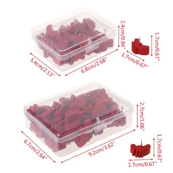 

25/50pcs Foot Wooden Drawing Photo Wall Studs Cork Board Pins Thumbtack Pushpins