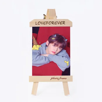 

KPOP TXT YEONJUN New Album Pictorial Wood Photo Frame Creative Small Easel 6 Inch Wooden Photo Frame Dropshipping