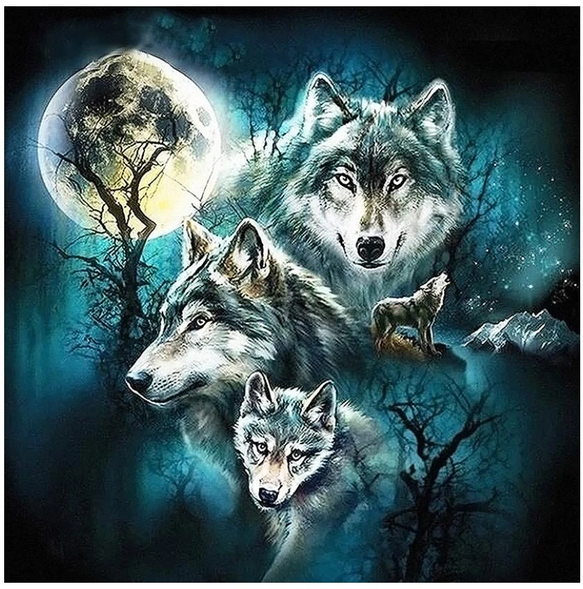 tam elmas boyama kurt ay nakis mozaik elmas dotz etiket taklidi resim bulmaca oyuncak cizim duvar kagidi boncuk diamond painting cross stitch aliexpress