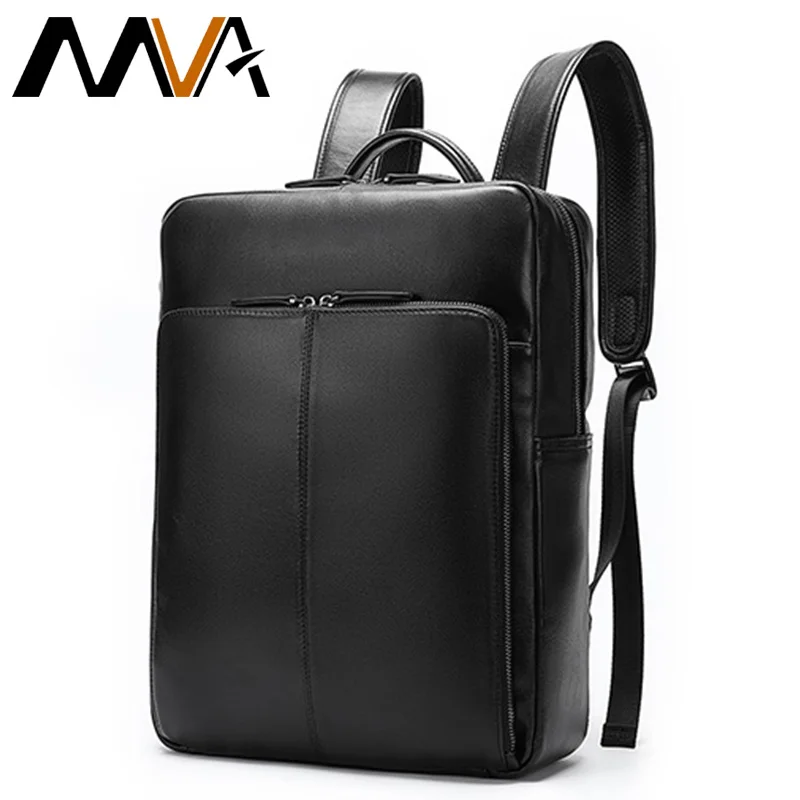 ^*Best Offers Рюкзак MVA мужской, кожаный, для ноутбука, 7115 ^*Best Offers Рюкзак MVA мужской, кожаный, для ноутбука, 7115