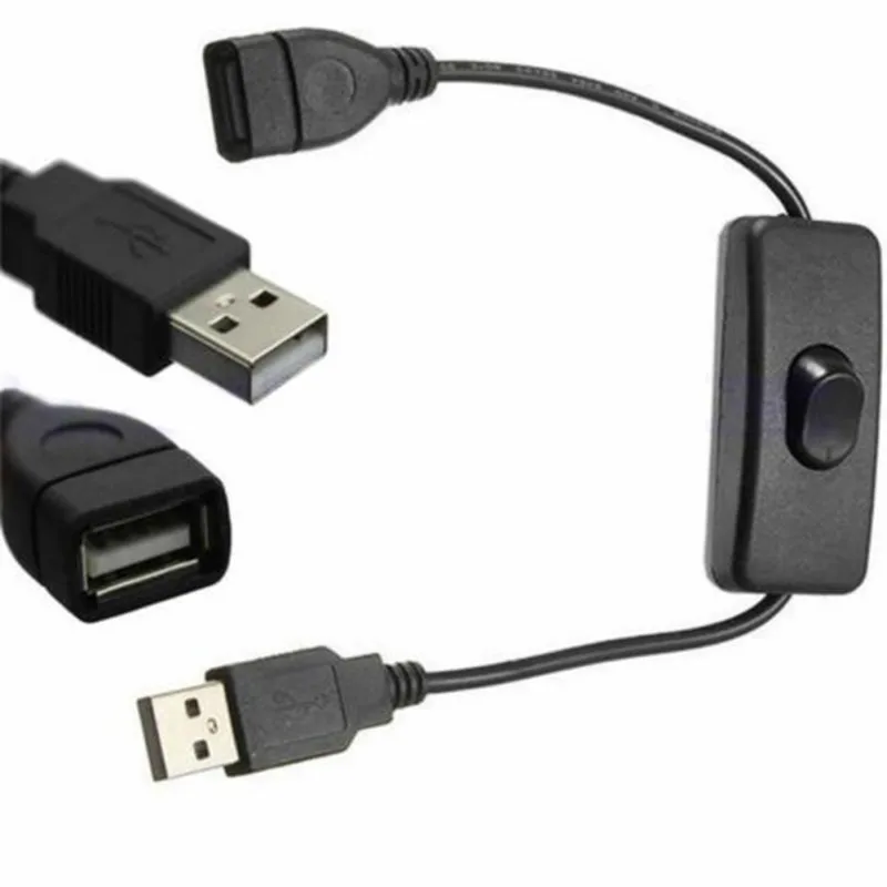 Высококачественный Профессиональный Удлинительный usb-кабель для передачи данных с переключателем питания