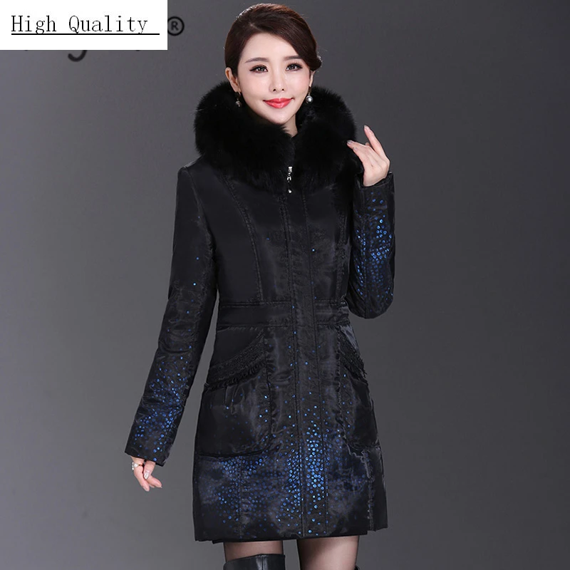 

Winter Jacket Women Clothes 2020 New Winter Coat Thick Warm Female Down Jacket Hooded Long Women's Parkas Down Coats 1606