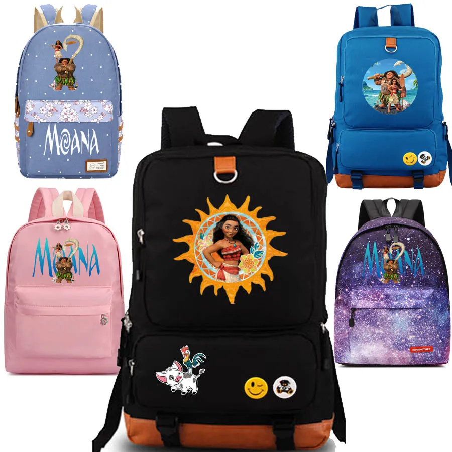Moana school bag Starry sky backpack student school bag Notebook backpack Leisure Daily backpack