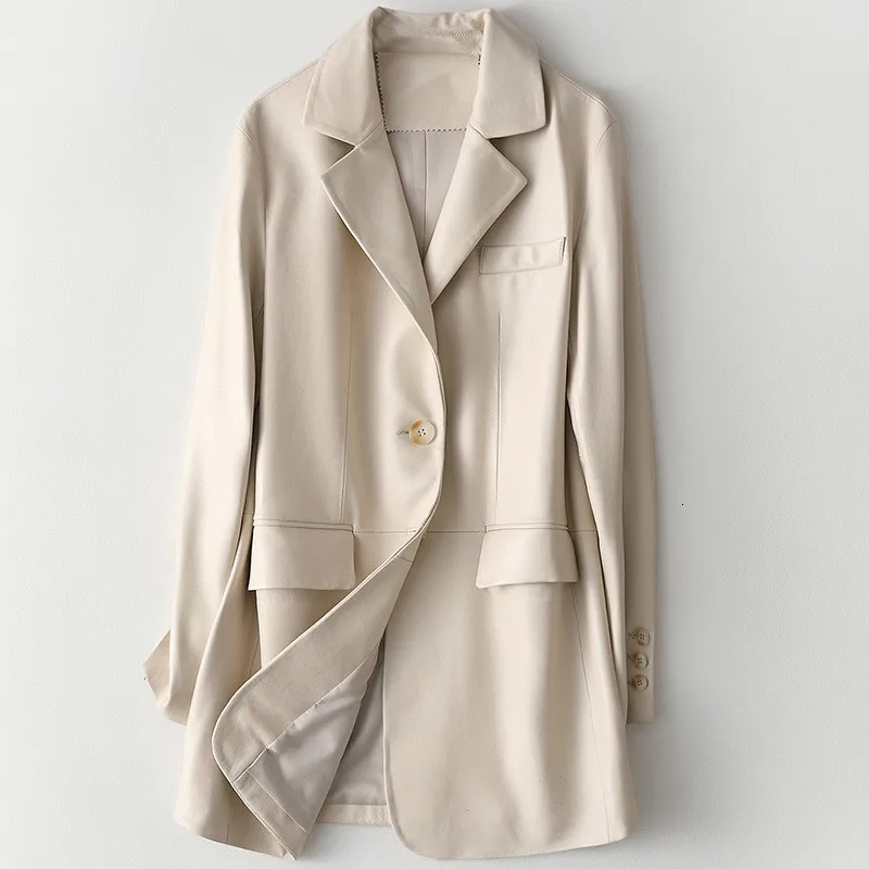 beige Новинка, Офисная Женская одежда, женская одежда, женские кошельки из натуральной овечьей кожи на пуговицах - Цвет: beige