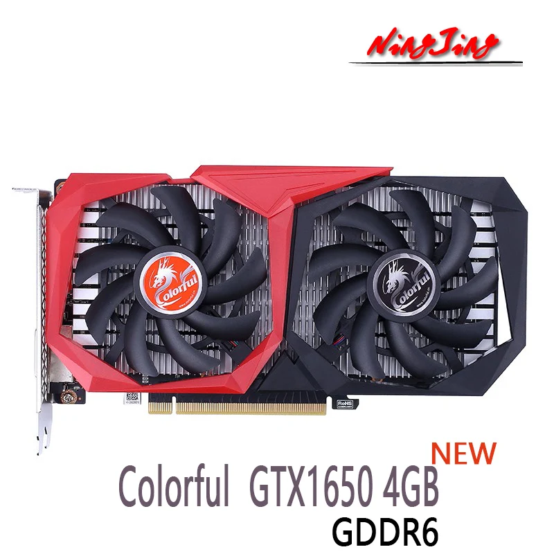 NEW Colorful GeForce GTX1650 Battle Ax GeForce GTX 1650 12nm 12Gbps  4G GDDR6 128bit Video Cards GPU Desktop CPU Motherboard good video card for gaming pc