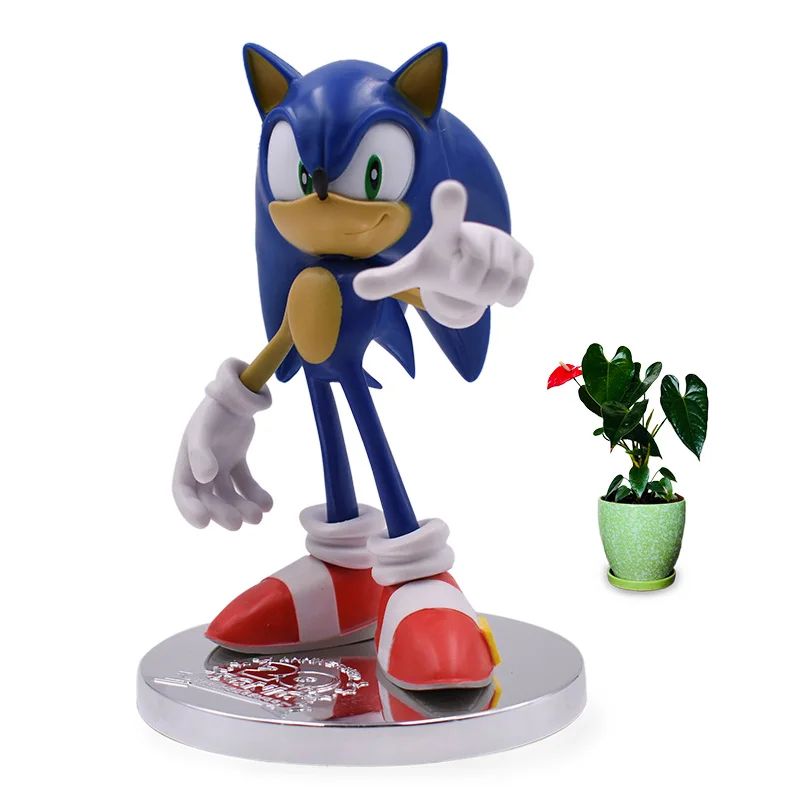 

2 Styles Anime Game Sonic 20th Anniversary PVC Action Figure Collection Model Doll Toy Christmas Gift For Children 18 cm