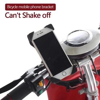 

Motorcycle Phone Holder Stand 360 Degree Rotation Bracket 360 Rotation Holder For Motorcycle Bike Electric Scoote Bicycle