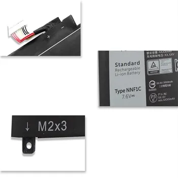 

Original NNF1C 7.6V 46Wh 6000mAh battery for DELL Latitude XPS13 9365 13-9365-D1605TS laptop free shipping