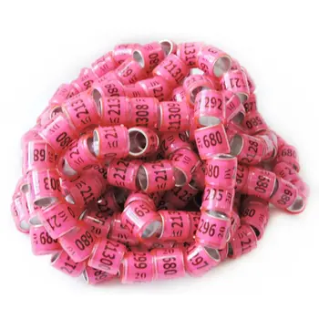 

100 Pcs Mix Color Bird Foot Ring Species Identify Dove Bands Training Rings Pet 95AA