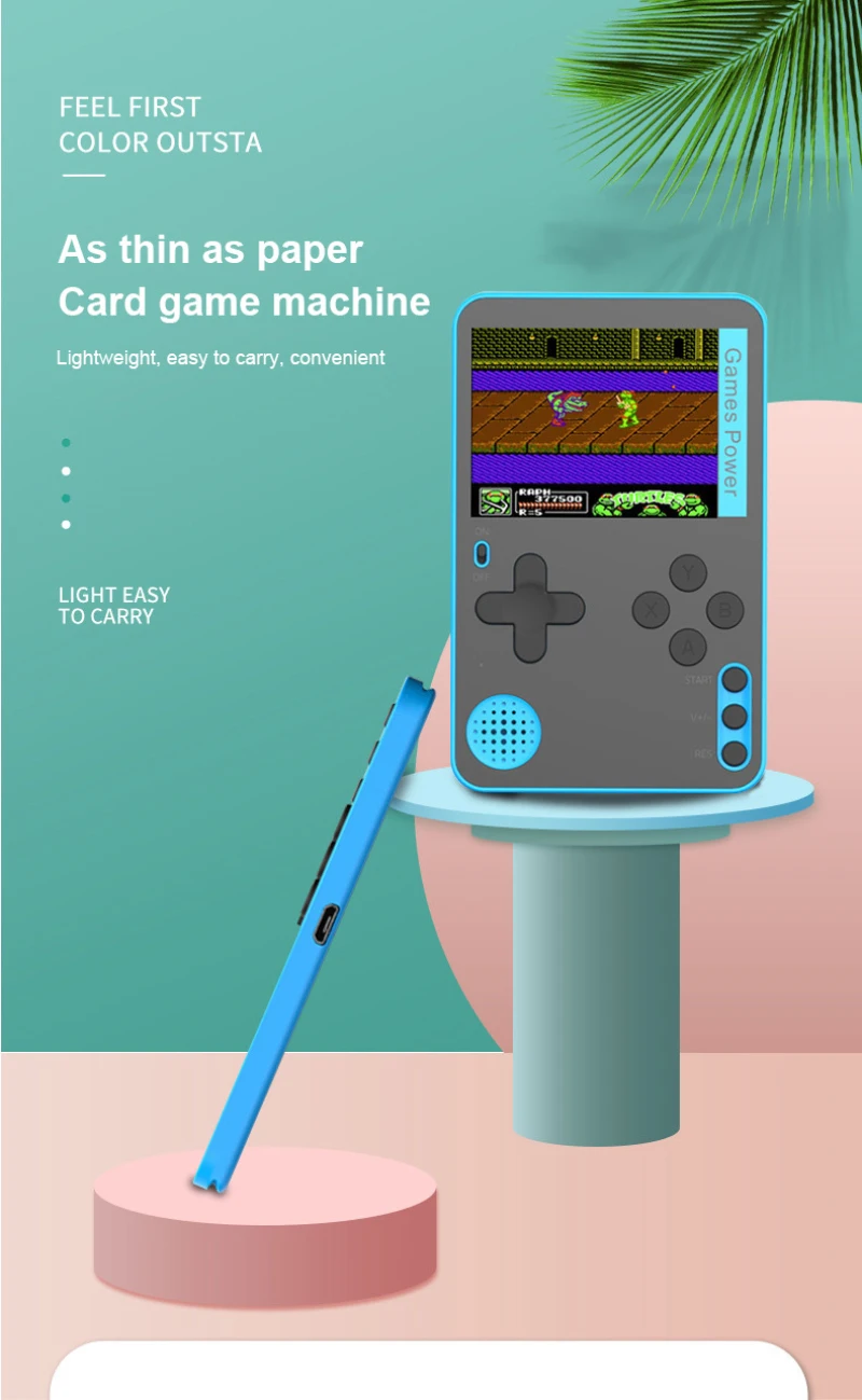New Portable Handheld Game Console Built-in 500 Classic 8 Bit Games Retro Video Game Console 2.4 Inch Screen Children Gift