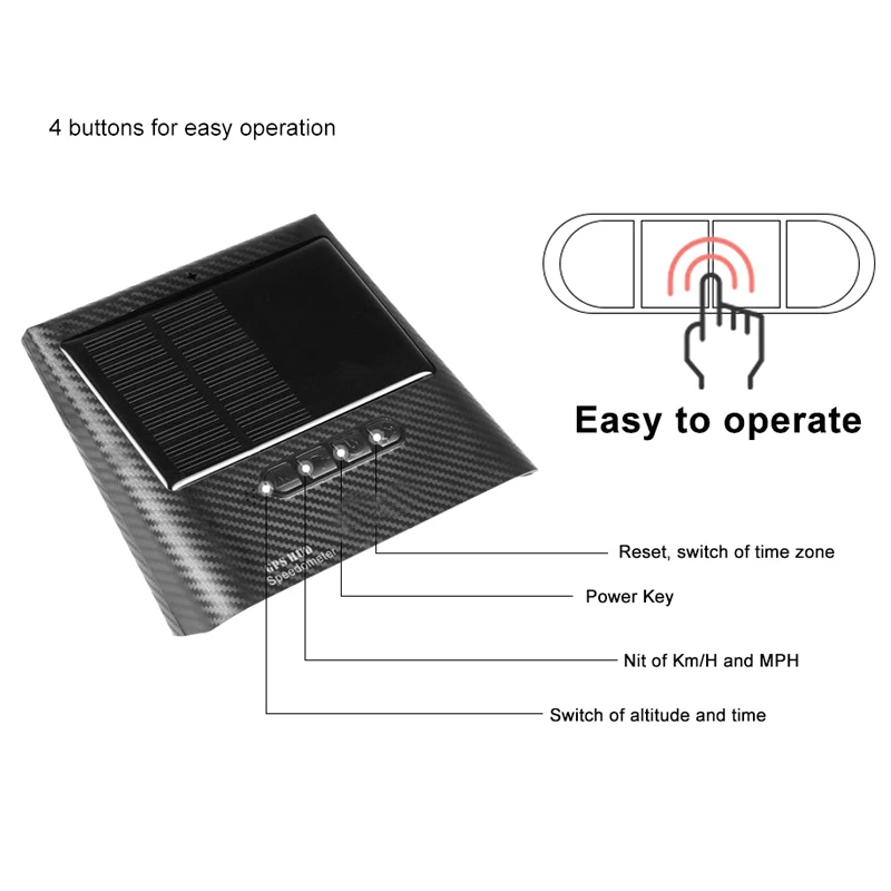  2019 auto OBD HUD Display Solar GPS LED KMH MPH Tacho Alarm Auto Sicher Warnung CSL88
