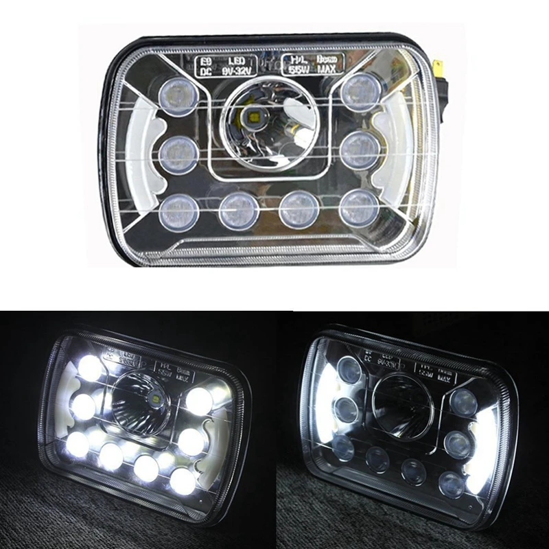 5 &quotx 7" прямоугольный светодиодный грузовик фары замена пятна вождения 45W 2700lm