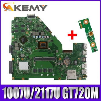 شراءAkemy X550CC لوحة الأم للكمبيوتر المحمول For Asus A550C X550CL R510C اختبار اللوحة الرئيسية الأصلية 4G RAM 1007U/2117U CPU GT720M