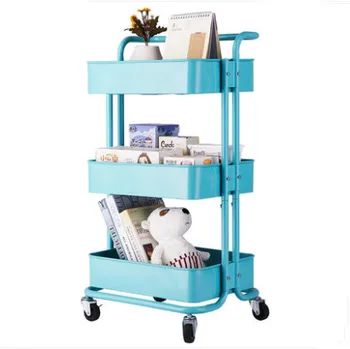 

Storage Rack, Floor Trolley, Kitchen, Movable Wheeled Baby Products Storage Rack, Suitable For Domestic Trolley