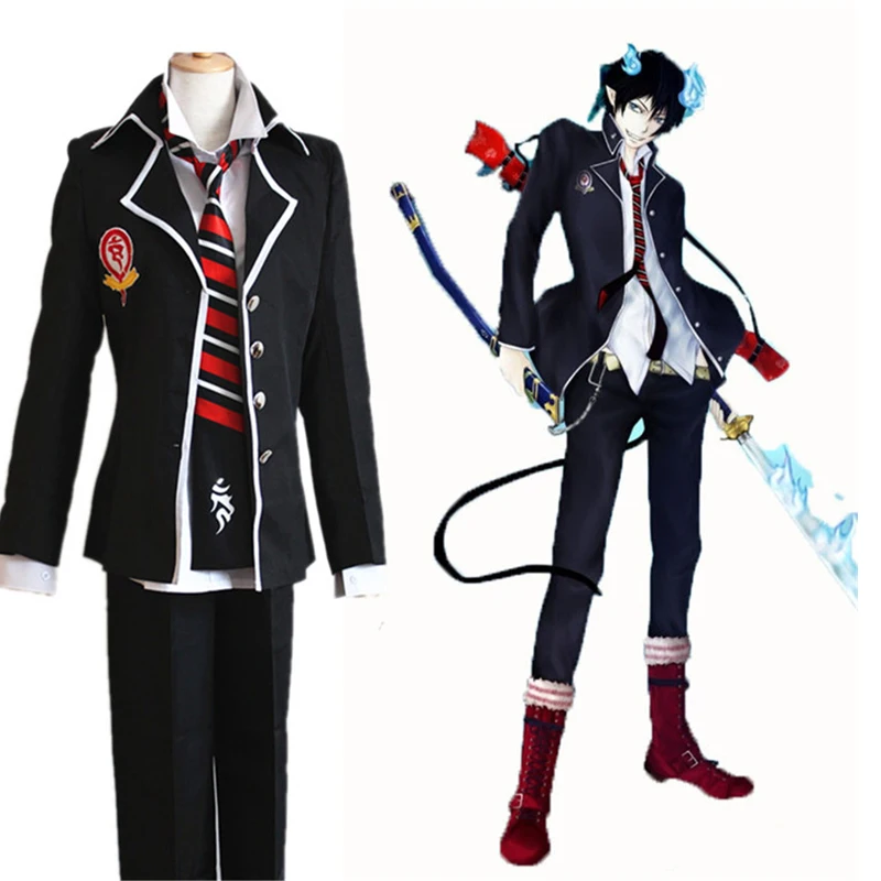 Костюм для косплея из аниме Ao no Exorcist Blue Okumura Rin Юкио Омура Косплей-костюм японская
