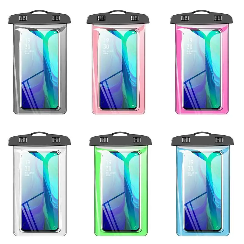 Universal Clear Mobile Phone Dry Pouch Waterproof PVC Cell Bag For Swimming Diving Water Sports Case 20*11*1.3cm | Мобильные