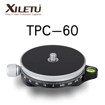

XILETU TPC-60 Tripod Head ACRA SWISS Panoramic Tripod Head Video 360 Camera MiNi Tripod Head For Camera DSLR Alluminum