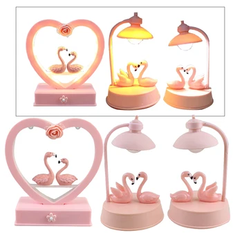 

Flamingo Music Battery Night Light Small Lamp Home Wireless Girl Teens