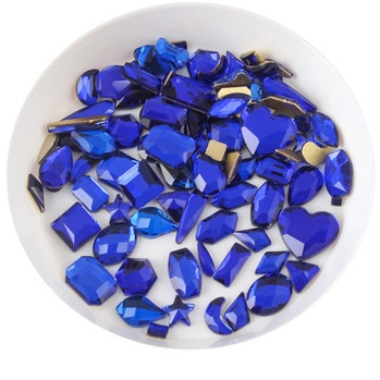 Mix Shapes  Nail Crystal Diamond Stone Strass AB Glass Rhinestones For 3D Nails Art Decorations square eye shape
