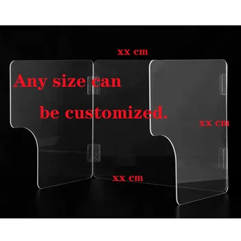 

Acrylic Antifoam Baffle Plexiglass Isolation Plate Counter Sneeze Acrylic Shield Multifunction Transparent Protection Screen