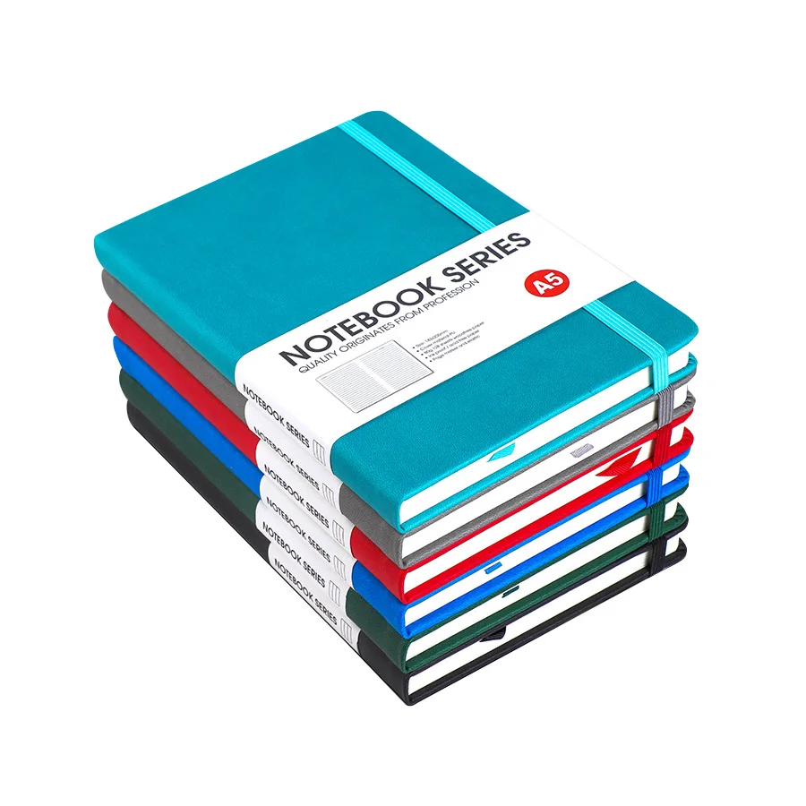 

Hard Cover Ruled Journal Elastic Band Diary Line Notebook