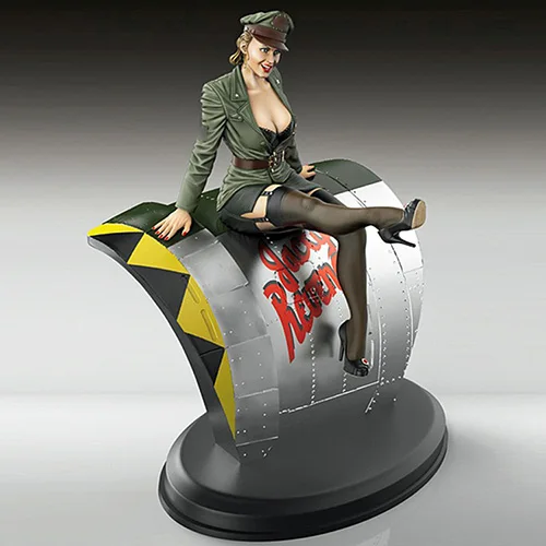 New Unassembled 1/35 modern girl sit (WITH BASE ) Resin Figure Unpainted Model Kit | Игрушки и хобби