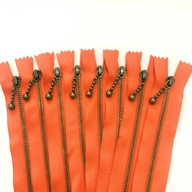 Metal Sewing Zippers Copper Metal Zipper Closed End Zipper Sewing