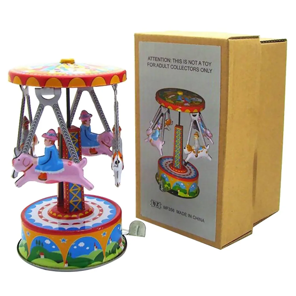 

Kids Early Education Fun Learning Toys For Children Tinplate Nostalgic Clockwork Chain Toy Photography Props Nostalgic Toys W902