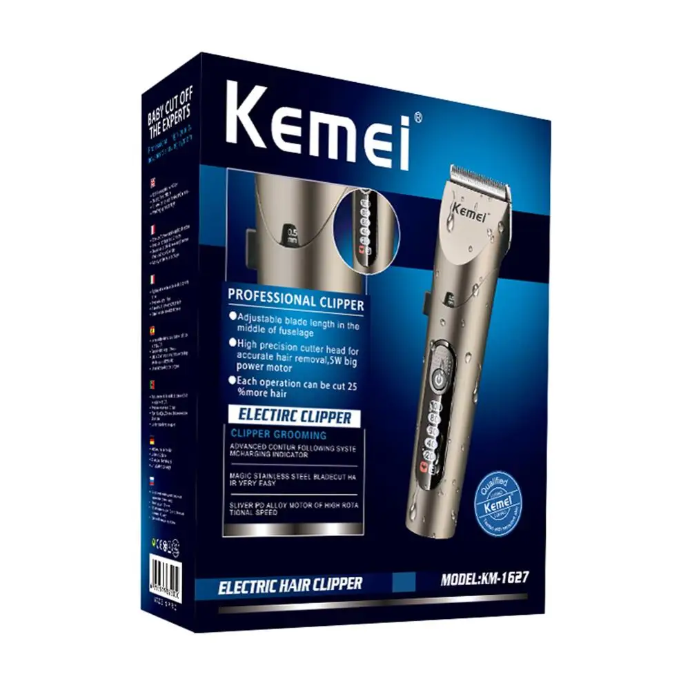 Electric Hair Trimmer Rechargeable Personal Care Trimmer Equipment LCD Display Professional Hair Clippers Machine For Men