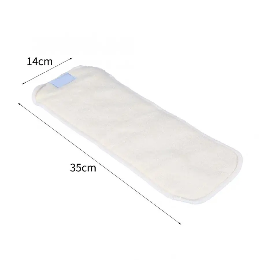 Reusable Adult Incontinence Cloth Cloth Diaper Insert 4 Layer Diaper Insert Washable Layers Bamboo Fiber Elderly Care Products 3