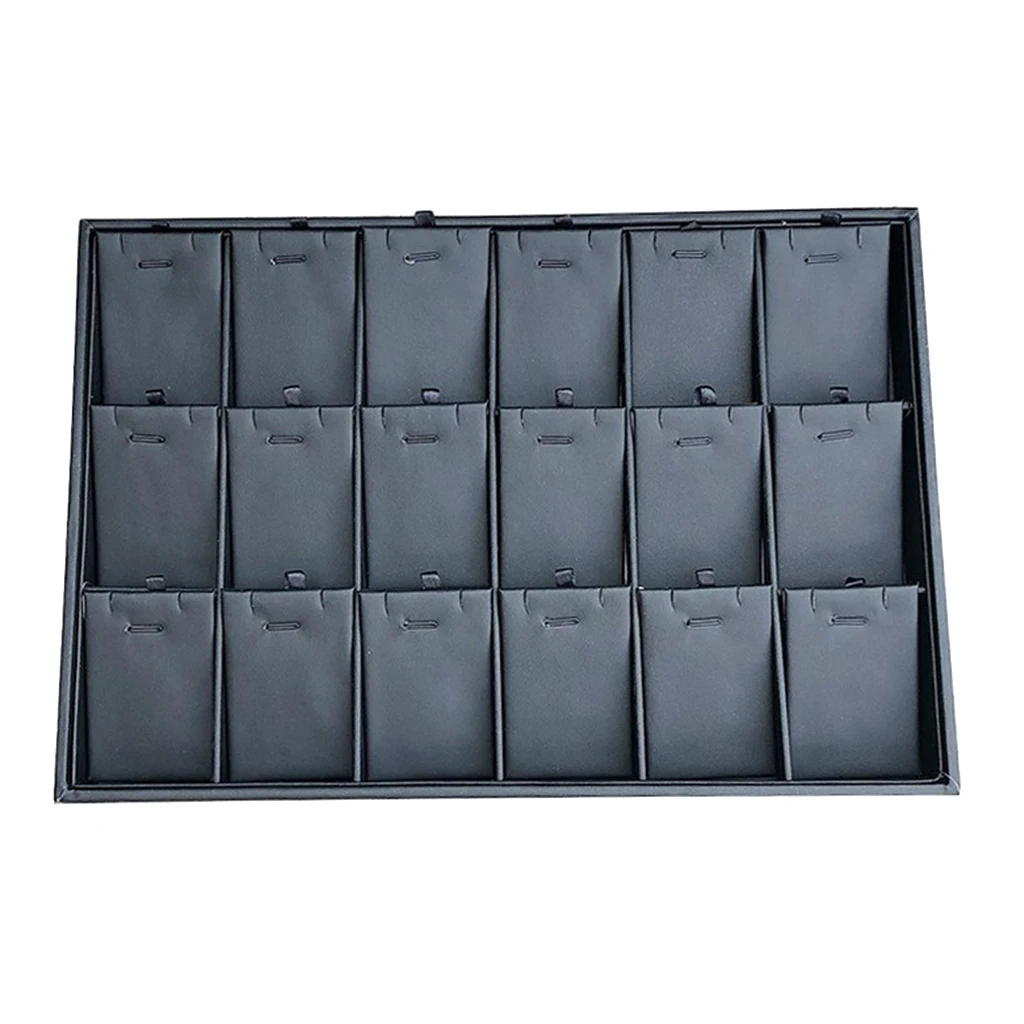 

Ring Box Display Stand Organizer Box Shop Jewelry Tray 18 Compartments