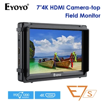 

Eyoyo E7S 7" 8Bit Camera Field DSLR Monitor Small FHD 4K HDMI Loop Output 1920x1200 IPS Video Focus Assist for Sony Nikon Canon